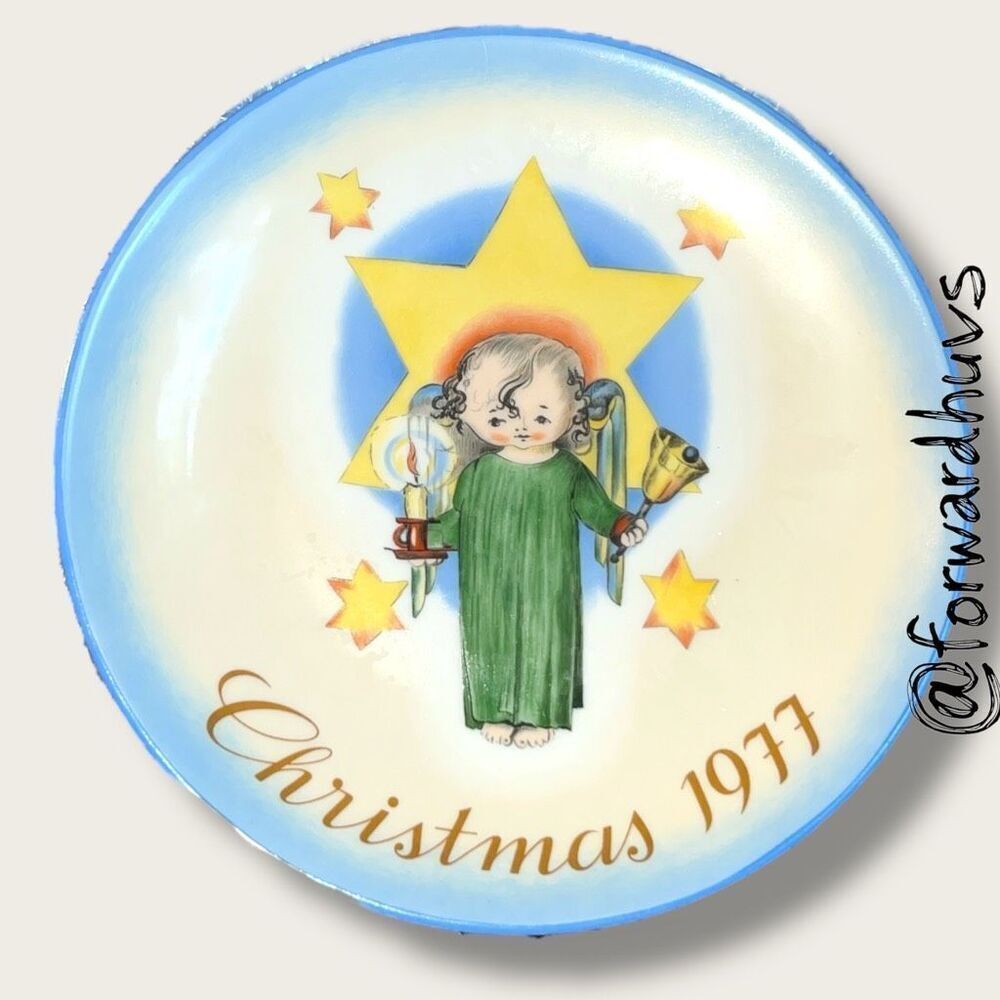 1977 Schmid “Herald Angel” Christmas Plate – Sister Berta Hummel – No Box